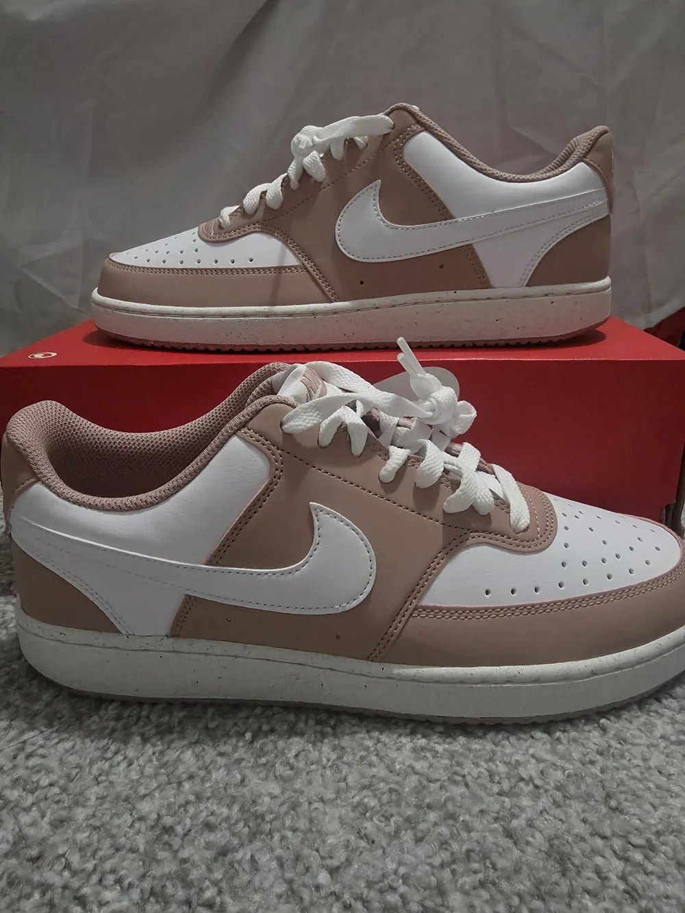 Nike Court Vision Low Particle Pink White Sail Womens sz 10 IM1652-600